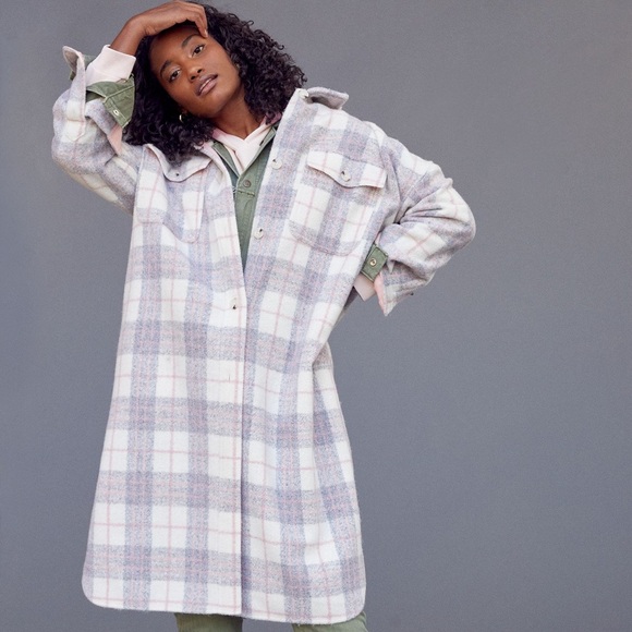 Anthro Bobbie plaid shirt jacket - Picture 2 of 5